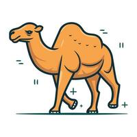Camel icon. Vector illustration of camel. Camel flat style.
