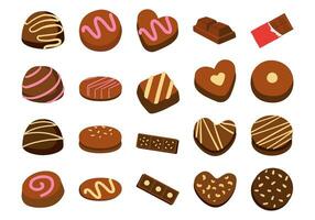 World Chocolate Day Element Set vector