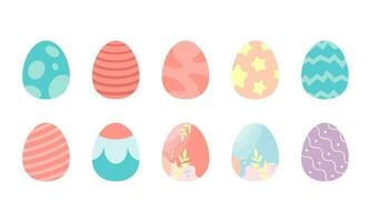 Easter Egg Illustration Element Set vector