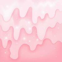 Abstract square background with glitter slime and flares. Glossy soft pink texture for social media post, ad, cover, banner, poster, card, Happy Birthday invitation and etc. Vector illustration.