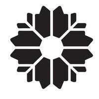 Vector snowflake icon. Pictogram.