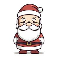 Santa Claus   Christmas Cartoon Character Vector Illustration