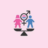 gender equality 1 vector