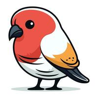 Bullfinch. Vector illustration of a cute bullfinch.