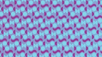 Seamless duotone pattern, various shapes vector