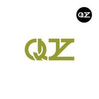 Letter QUZ Monogram Logo Design vector