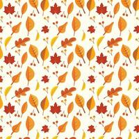 happy thanksgiving seamless pattern with butternut squash, leaf vector. perfect for banner, poster, templates vector