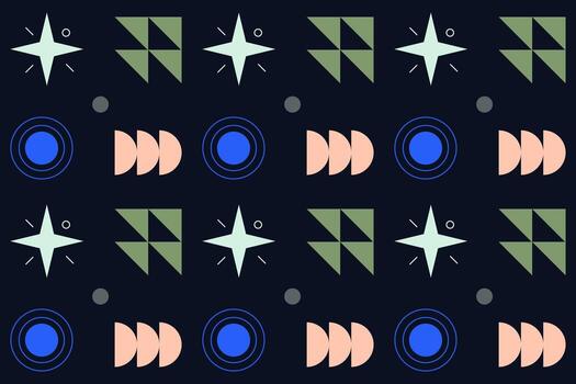 Abstract elements geometric seamless pattern vector