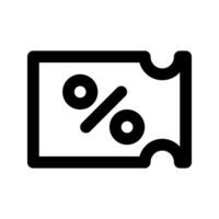 Discount coupon vector icon. line design, Can be used for UI, website and mobile app