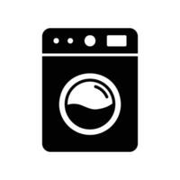 Washing machine icon for washing clothes vector