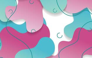 abstract gradient dynamic fluid shapes background design template vector