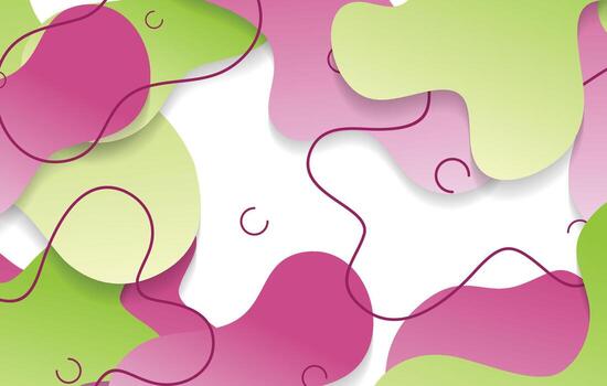 abstract gradient dynamic fluid shapes background design template vector