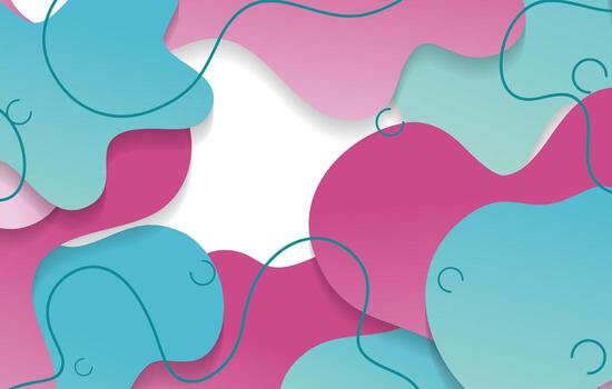 abstract gradient dynamic fluid shapes background design template vector