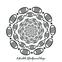 minimalista sencillez islámico mandala antecedentes. indio florido invitación degradado mandala antecedentes. antecedentes ilustración modelo. vector