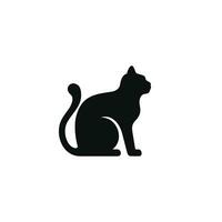 Cat icon isolated on white background vector