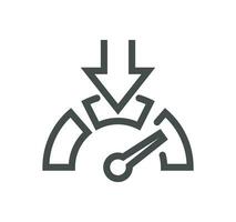 Car safety related icon outline and linear vector. vector