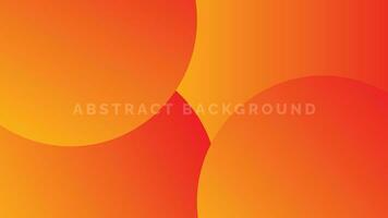 Abstract minimal geometric orange background with fluid gradient vector