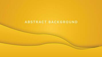 Yellow gradient abstract background with geometric element and liquid shape vector illustration