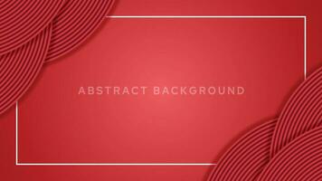 Red abstract background with rectangle border and spiral vector