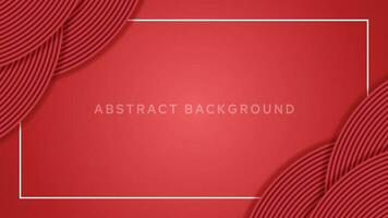 Red abstract background with rectangle border and spiral vector