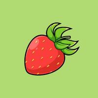 sweet strawberry. Suitable for decoration, sticker, icon and other. vector