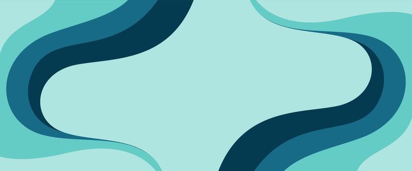 resumen ola antecedentes en ambos lados en azul color vector