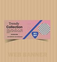 Professional Web Banner Design  Template vector