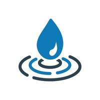 Drop of water icon vector