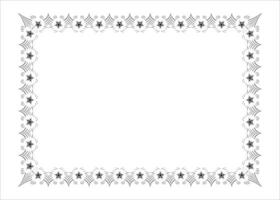 Vector photo frame border design and vector certificate border or resume border frame