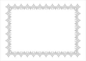 Vector photo frame border design and vector certificate border or resume border frame