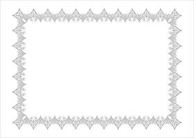 Vector photo frame border design and vector certificate border or resume border frame