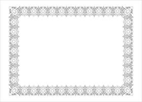 Vector photo frame border design and vector certificate border or resume border frame