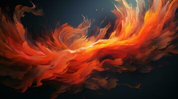 gritty brushstrokes, digital art illustration, Generative AI photo