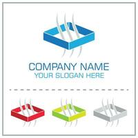 Ventilation or Air Transfer System Vector Logo for Conditioning Company