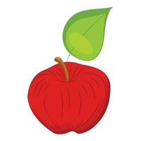 rojo manzana en plano estilo. sencillo icono para tu diseño. vector ilustración aislado en blanco antecedentes.