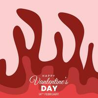 Valentine Day Abstract background with Red rose Color vector