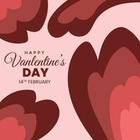 Valentine Day Abstract background with Red rose Color vector