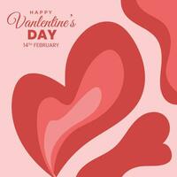 Valentine Day Abstract background with Red rose Color vector