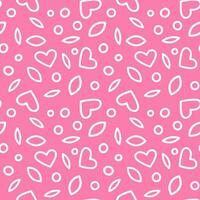 Colored vector pattern of oz hearts on pink background