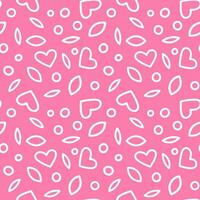 Colored vector pattern of oz hearts on pink background