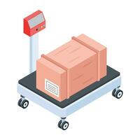 Modern Collection of Delivery Services Isometric Icon vector