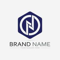 N Letter Logo Template vector