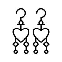 Earrings Vector icon