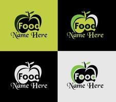 Food company logotype, elements color variation abstract icon. Modern logotype, business template. vector