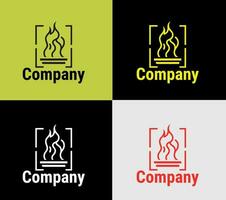 building company logotype, elements color variation abstract icon. Modern logotype, business template. vector