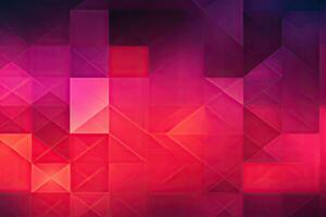 Abstract geometric background with red, pink, blue and purple colors, Magenta gradient geometric background, AI Generated photo