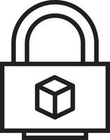 Parcel Security Icon. Parcel Box Secure Transportation vector