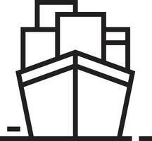 Boat Shipping Icon. Ship Icon vector