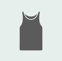 Men's tank top icon on a background. Vector illustration.