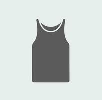 Men's tank top icon on a background. Vector illustration.